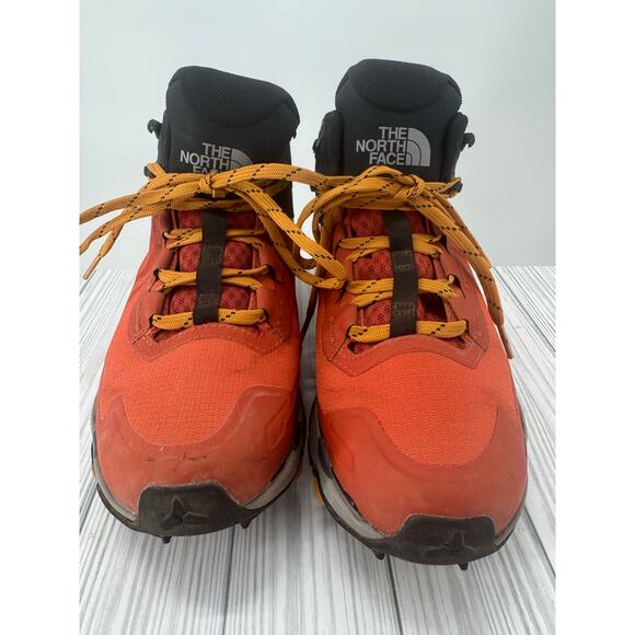 The North Face Men's 9 Vectiv Exploris Mid Futurelight Boots Burnt Ochre TNF - Picture 2 of 11